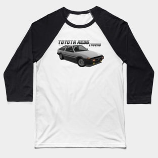 Toyota AE86 Sprinter Trueno Silver Baseball T-Shirt